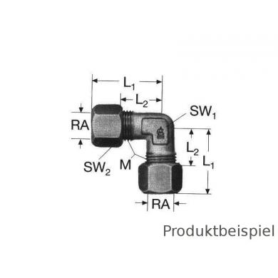 10L-M16x1,5- Winkelverschraubung 90� metrisch leicht MMS