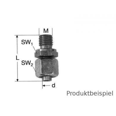 28L - M36 x2  gerade Einschraubstutzen einstellbar ML